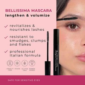 Honeybee Gardens Bellissima brush in action for clump-free volume
