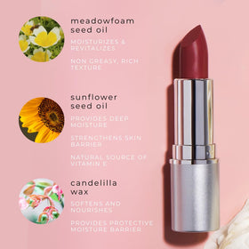 Hydrating formula with organic oils from Honeybee Gardens lip care line.