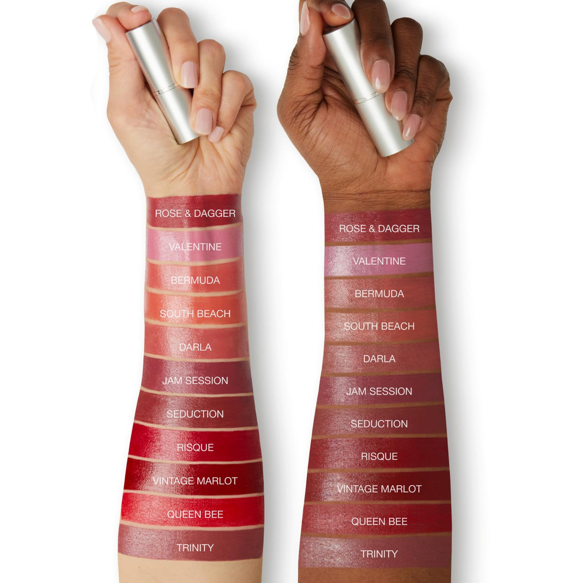 Packaging design of Honeybee Gardens lipstick with simple branding.