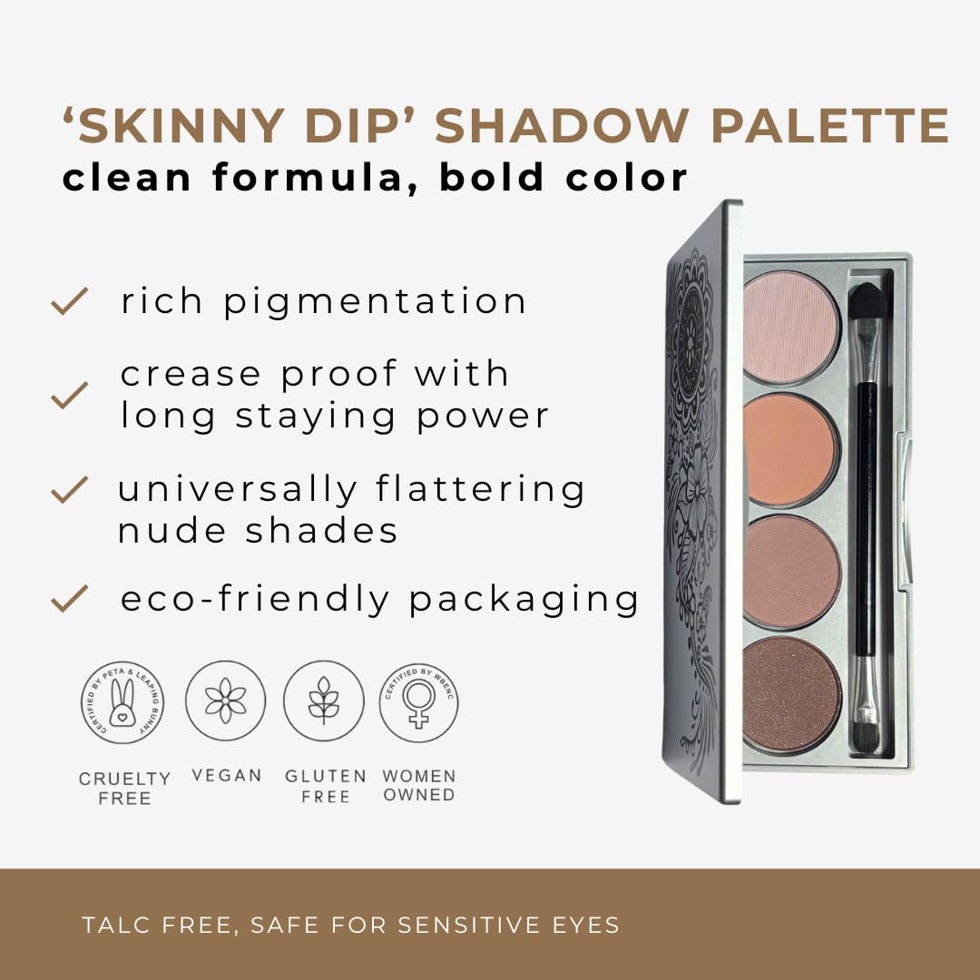 Honeybee Gardens Skinny Dip Ivory shade swatch, silky matte finish for day looks.