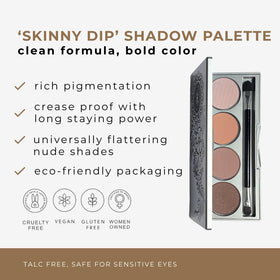Honeybee Gardens Skinny Dip Ivory shade swatch, silky matte finish for day looks.