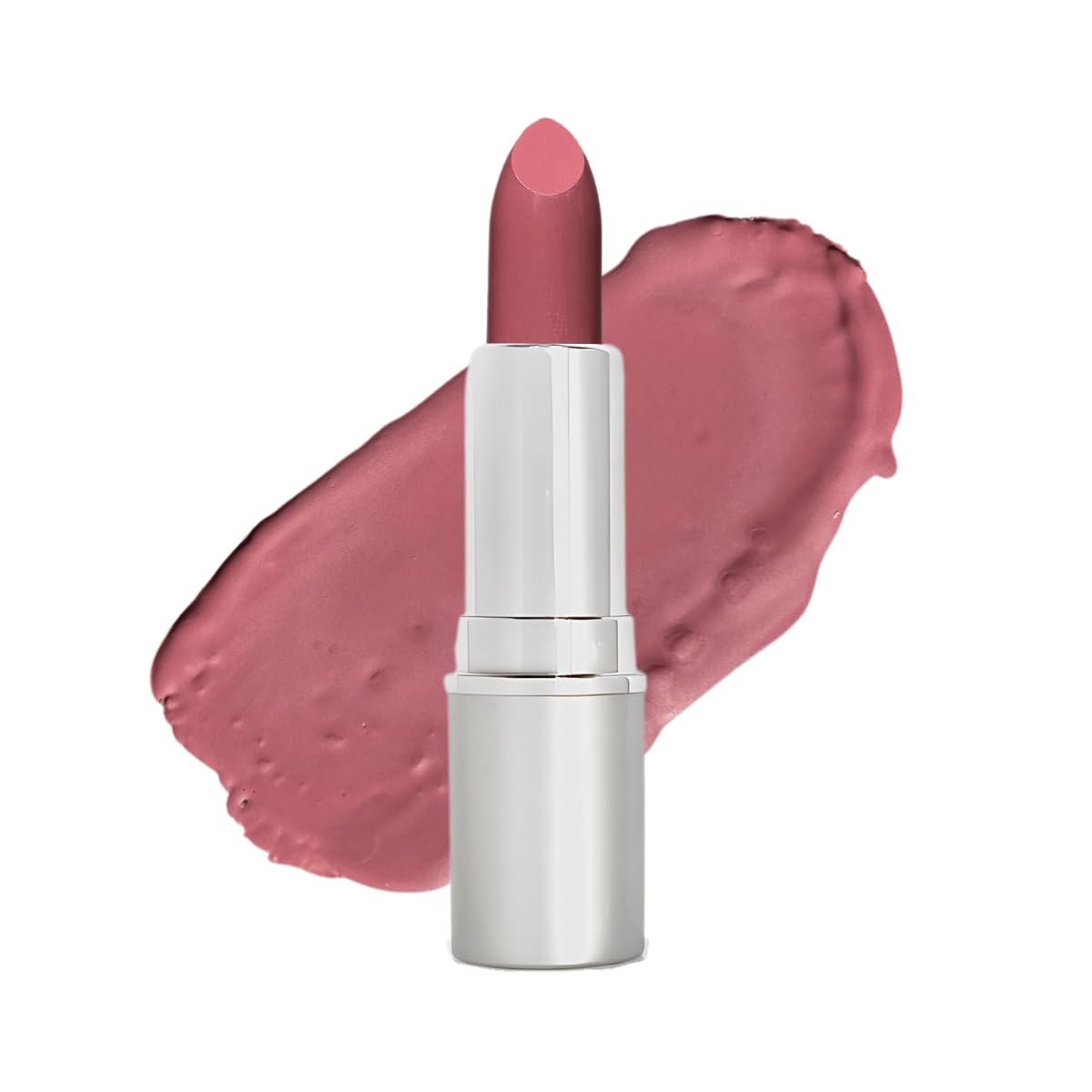 Honeybee Gardens Truly Natural Lipstick in Heirloom Pink Mauve cream finish for everyday elegance.