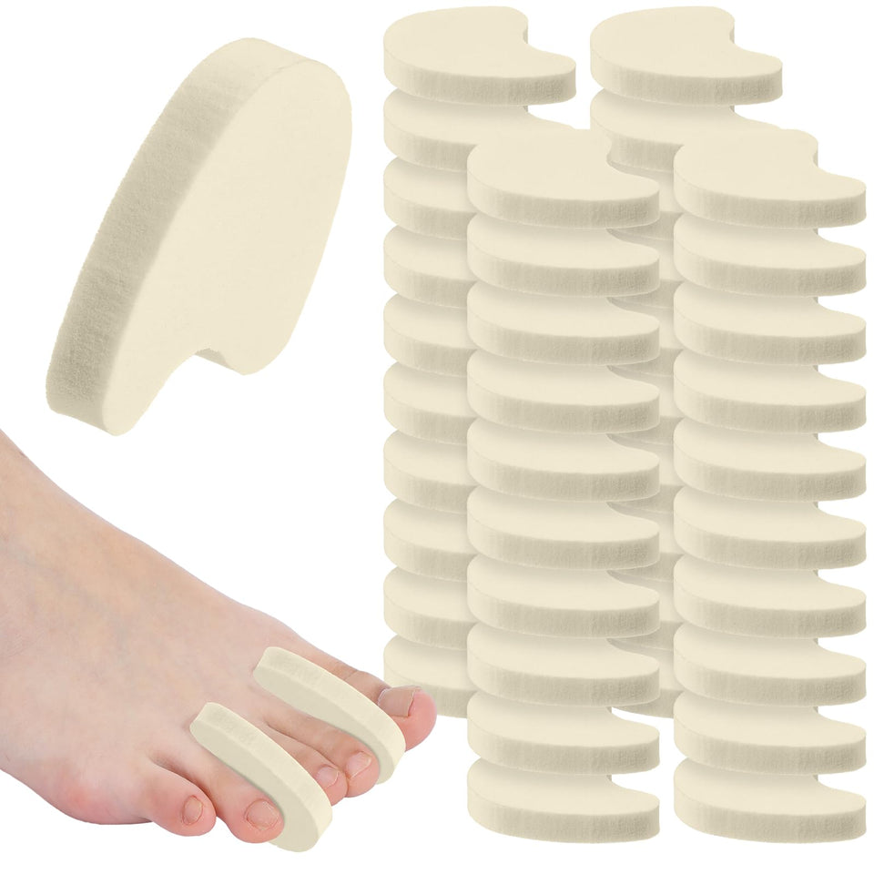 Honeydak 40-pack toe spacers in soft foam for all-day foot comfort