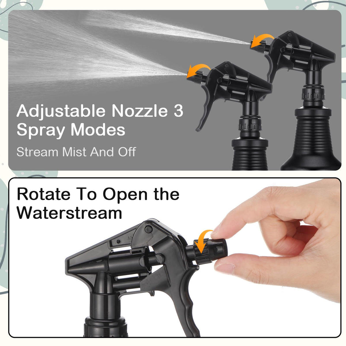 Honeydak leak-proof trigger ensures controlled spray and minimal drips during tasks