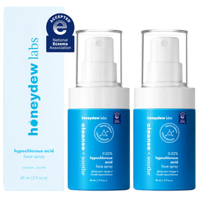 Honeydew Labs HOCl spray bottle shown for daily gentle cleansing
