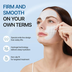 Honeydew Labs patches for smile lines smoothing nasolabial folds overnight.
