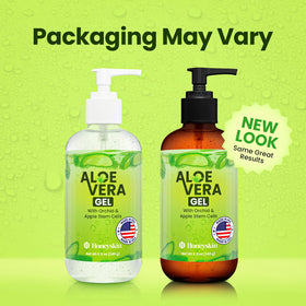 Honeyskin aloe vera gel with natural botanical ingredients for skin care