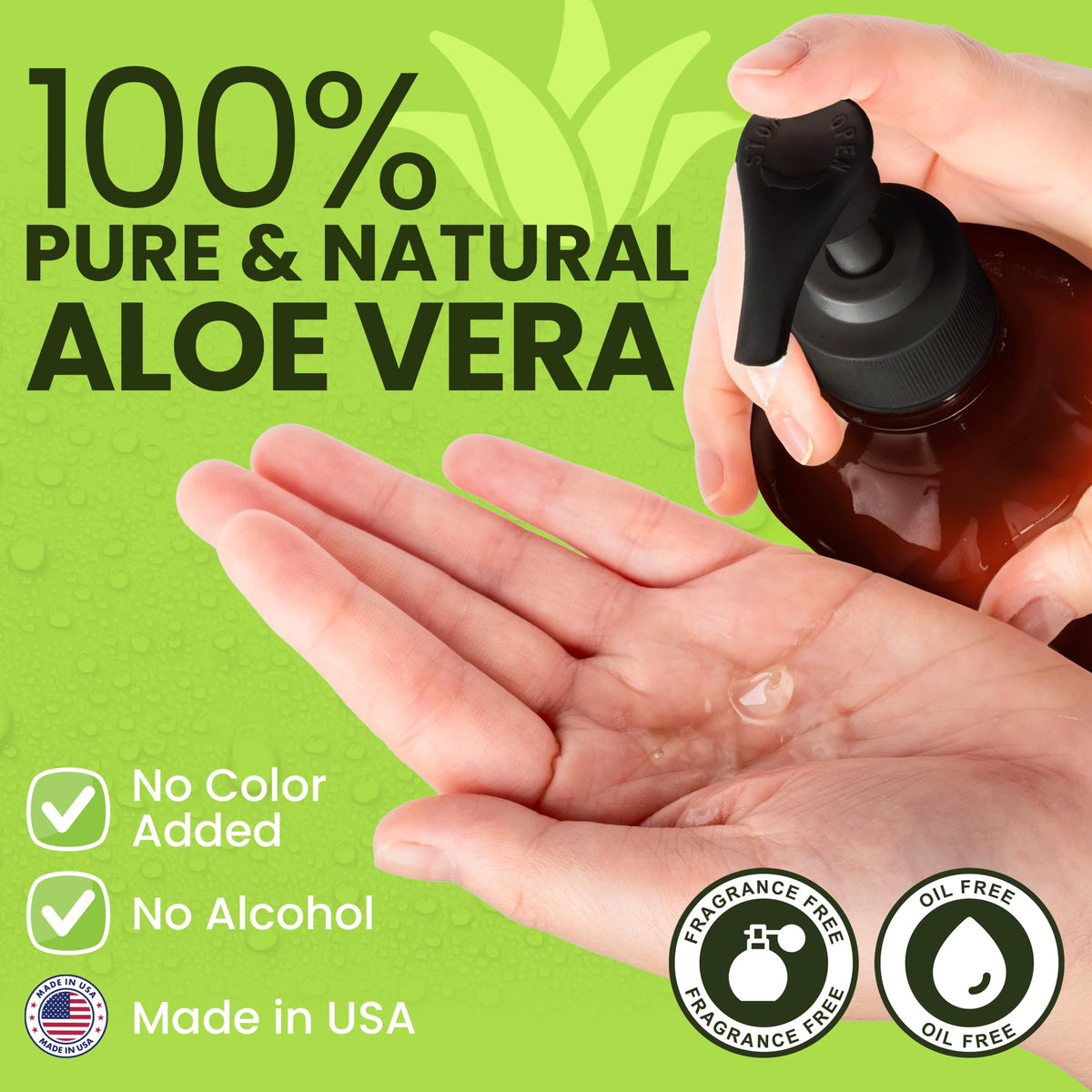Honeyskin aloe vera gel applied to skin for gentle hydration and soothing comfort