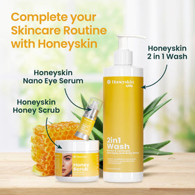 Honeyskin Bio Pure Oil applied on arm for hydration