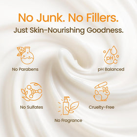 Honeyskin Shea butter and coconut oil ingredients label in focus