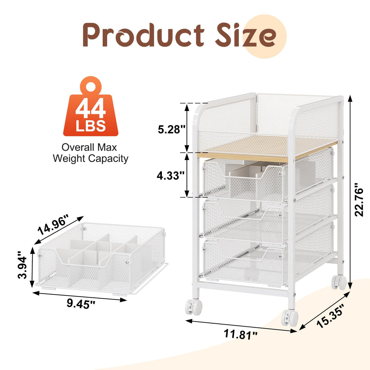 Hongtamoya drawers with adjustable dividers for lipsticks, perfumes, and nail polishes.