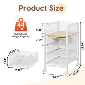 Hongtamoya drawers with adjustable dividers for lipsticks, perfumes, and nail polishes.