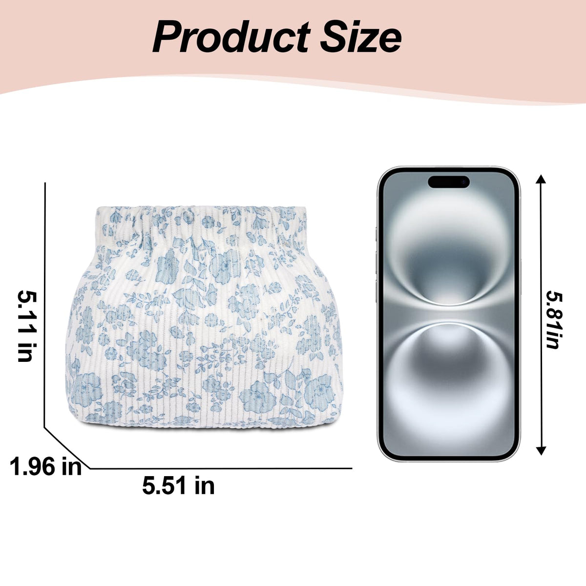 Honitty pouch open for easy one-handed access during quick touch-ups