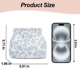Honitty pouch open for easy one-handed access during quick touch-ups