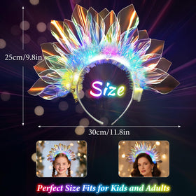 HONLYNE LED headband 3 modes flash options for dynamic nightlife looks