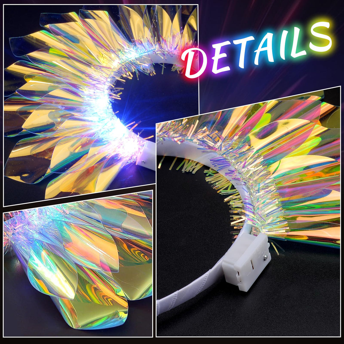 HONLYNE glow headband supports comfortable night-long use during parties