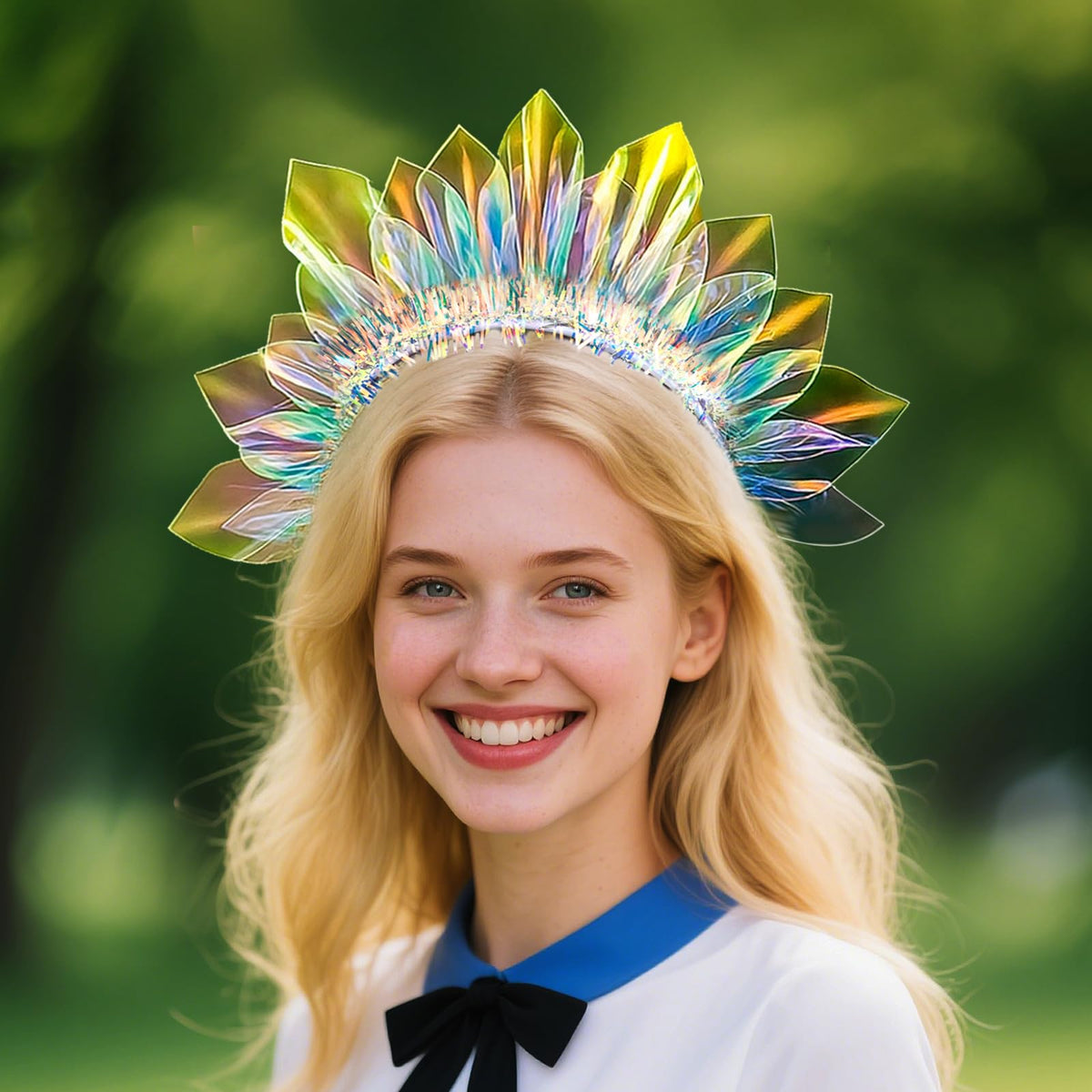 HONLYNE party headband bright multicolor lights for photo-friendly moments