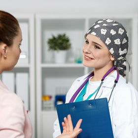 Honoson pony-tail holder scrub cap pattern variety for effortless customization.