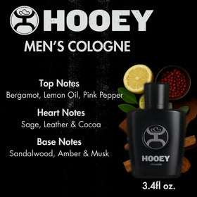Lifestyle shot of HOOEY fragrance in office, ranch, and weekend settings.