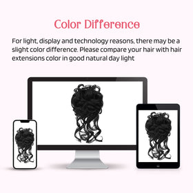 HOOJIH care tips for long-lasting look with the bun in black.