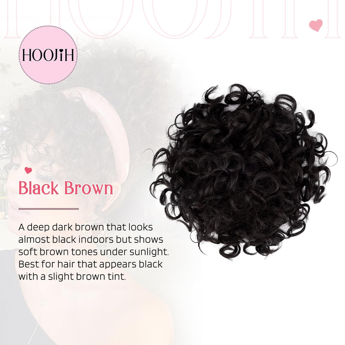 HOOJIH multi-look-ways-bun close-up hints at versatile styling options.
