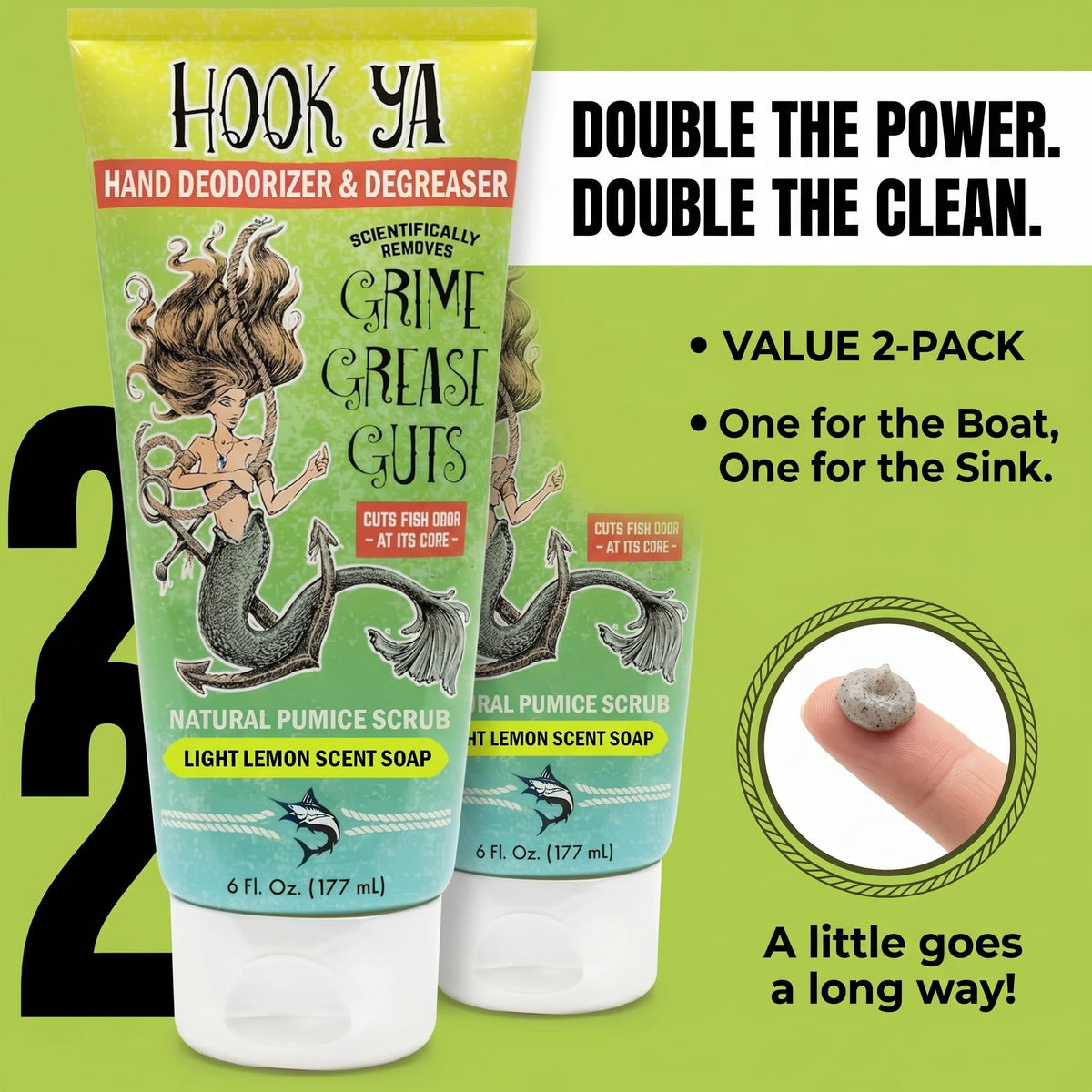 HookYa hands after use show clean, soft skin.