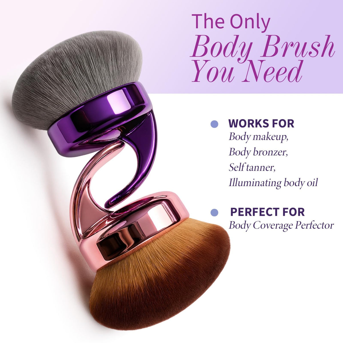 Hoostee Blend & Blur bristles closeup shows dense vegan bristles for even application.
