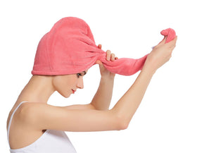 HOPESHINE Hair Towel Twist dries hair faster after shower sessions.