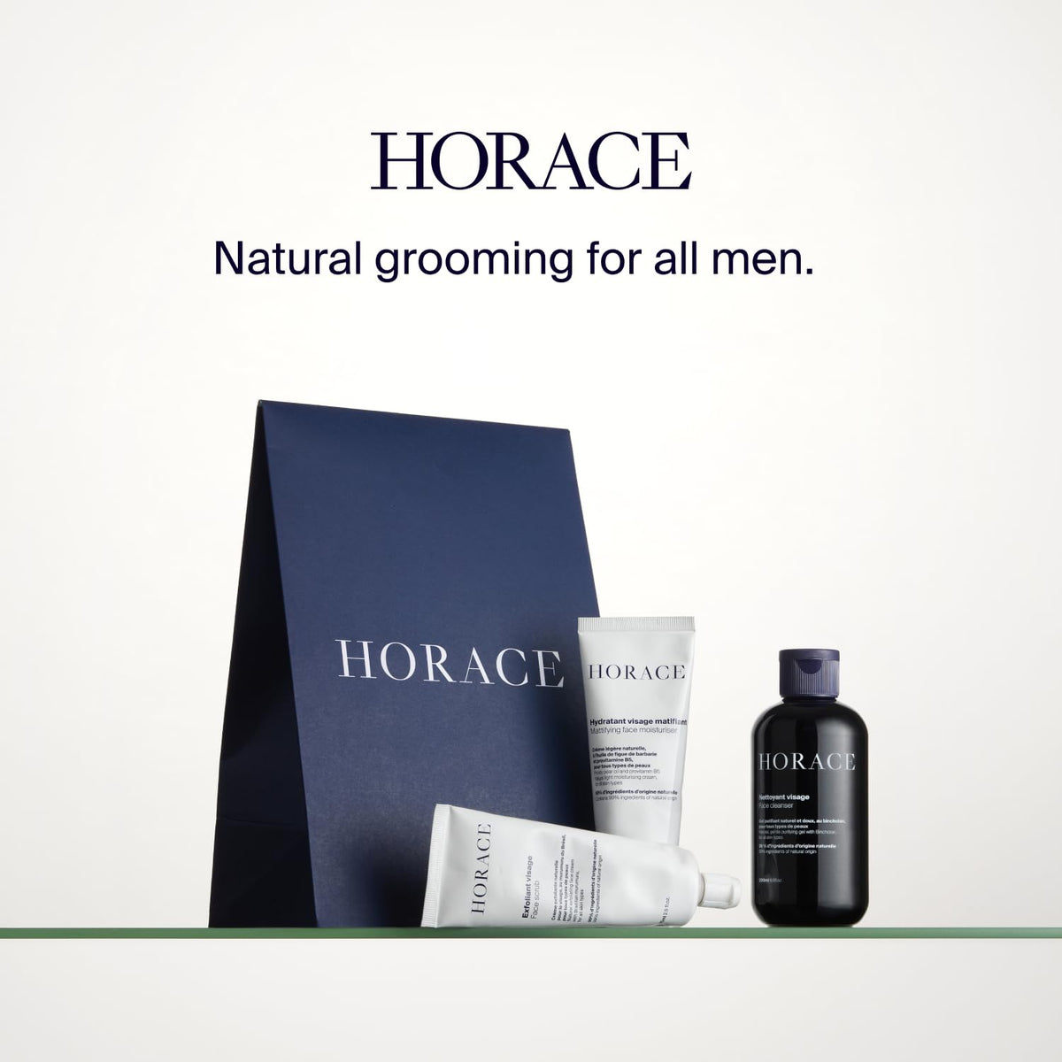 HORACE Cleanser features vegan formula and clean ingredient list for daily care.