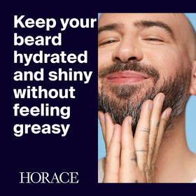Horace Patchouli & Cedar beard oil drop releasing conditioning oil for soft beard.