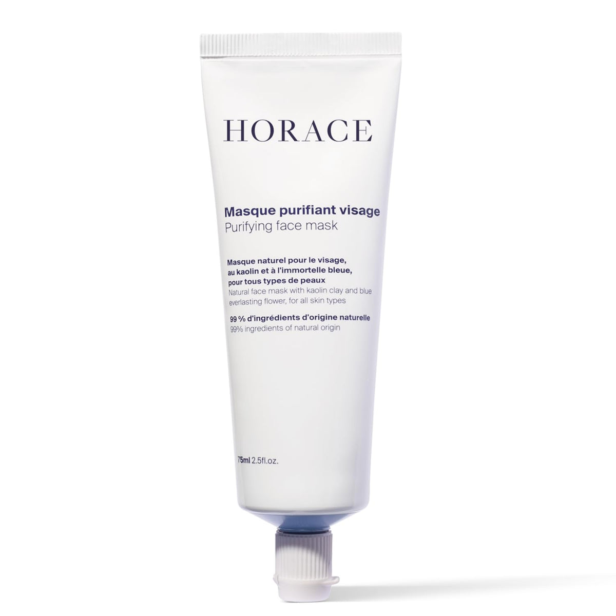 HORACE Purifying Face Mask with kaolin clay close-up for oil absorption and pore refinement.