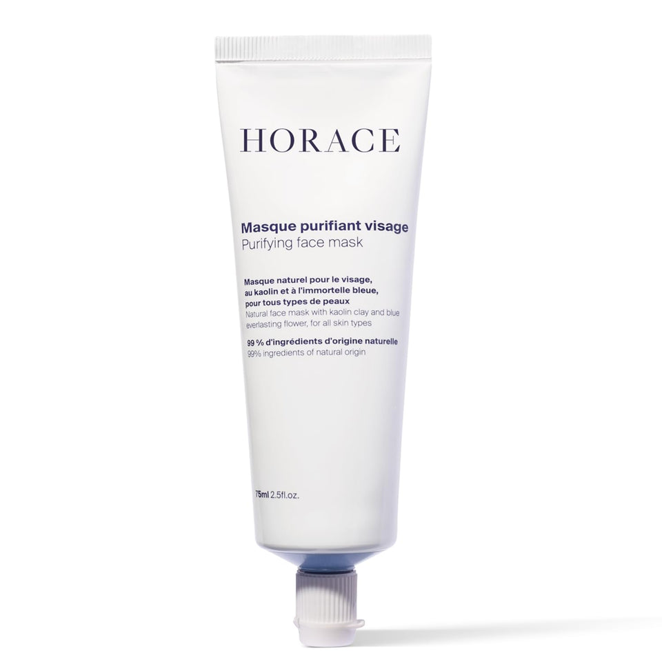 HORACE Purifying Face Mask with kaolin clay close-up for oil absorption and pore refinement.