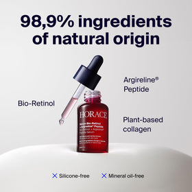 HORACE serum drops pipette delivers a precise three-drop dose for daily use.