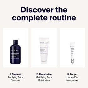 HORACE eye cream fits morning or night routines for refreshed eyes