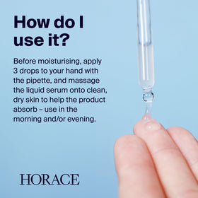 Unscented HORACE bottle and minimalist label ideal for sensitive skin