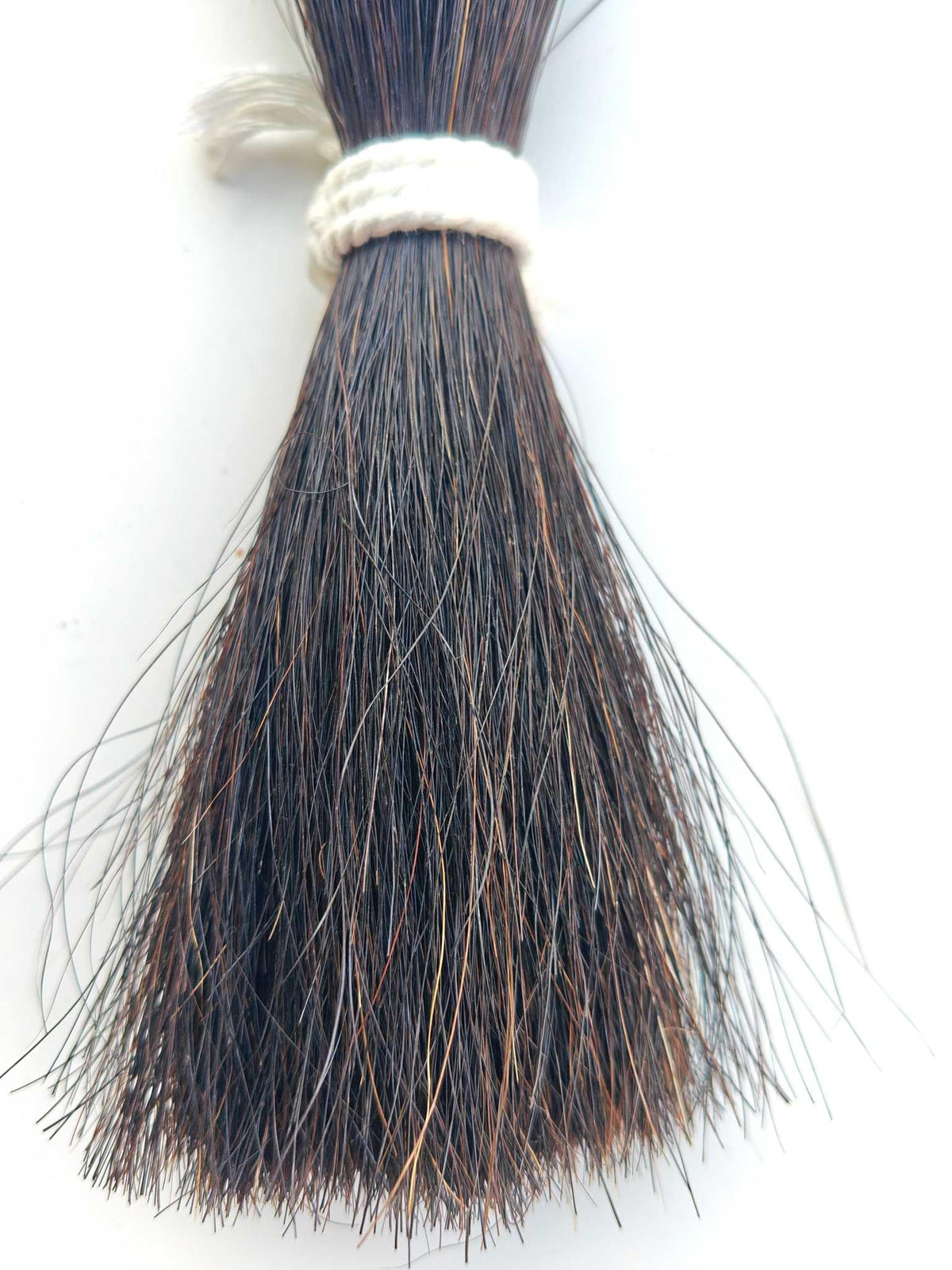 HORAIR 1/4 lb pack natural black horse hair for weaving