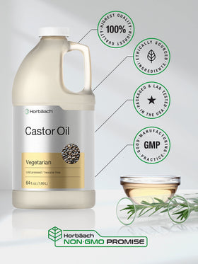Horbaach Castor Oil texture closeup illustrating silky, lightweight oil.