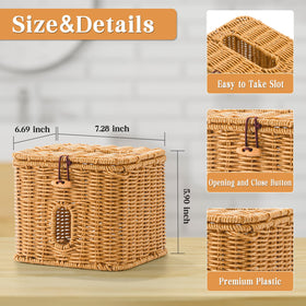 Hordely box fits makeup wipes, keeping vanity organized.