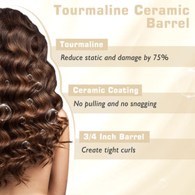 Hoson curling iron heats in 30 seconds for fast styling