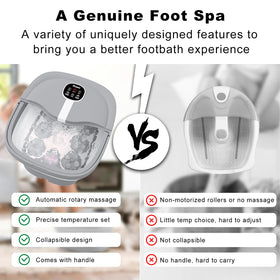 HOSPAN foot bath with heat and bubbles for soothing home use.