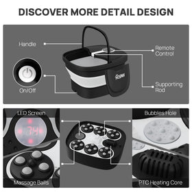 HOSPAN FS02A 24-motorized shiatsu balls — targeted sole stimulation.