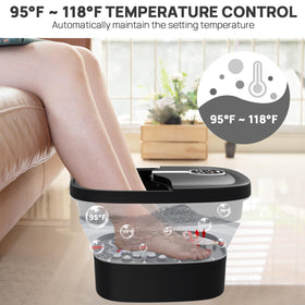 HOSPAN FS02A bubble action — soothing oxygen bubbles for foot relaxation.