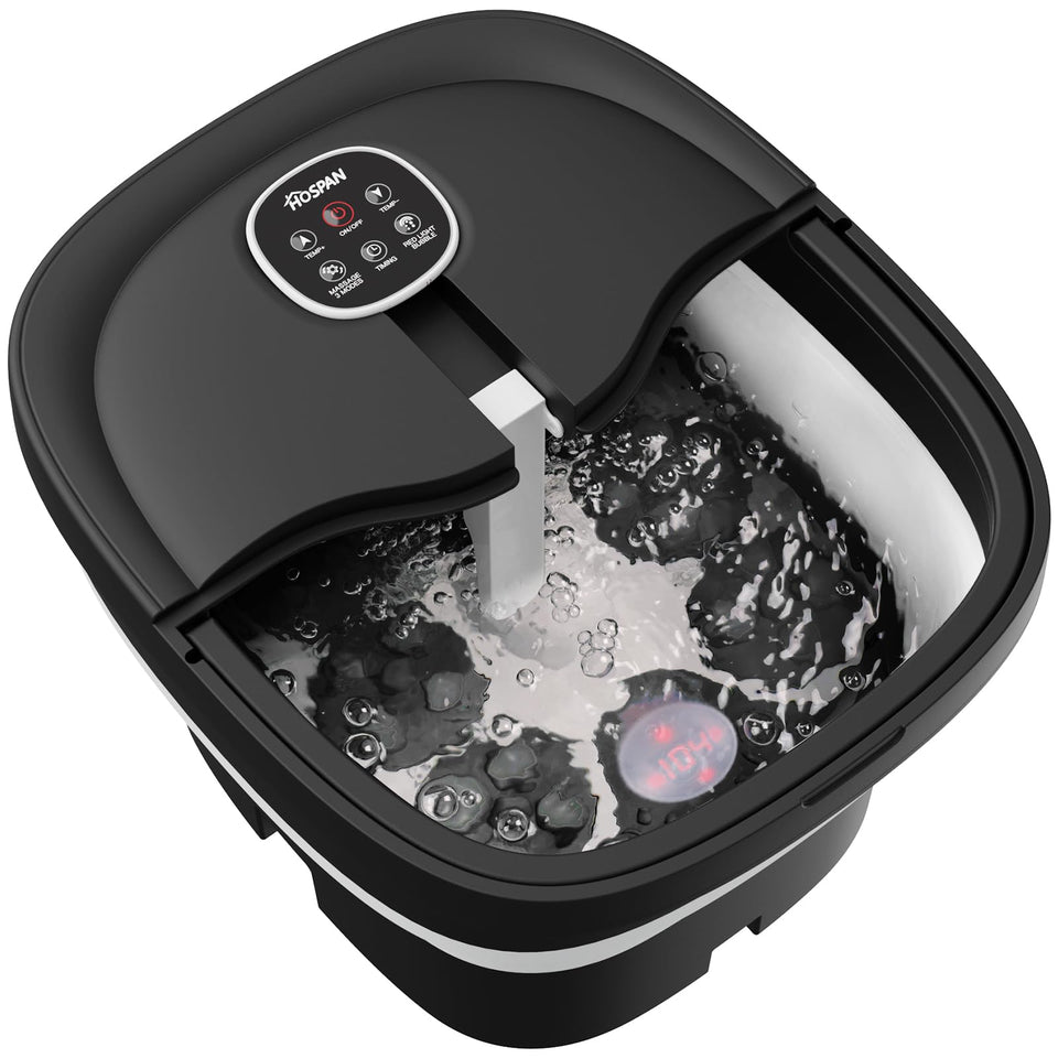 HOSPAN FS02A front view — compact foot spa for easy storage and daily foot care.