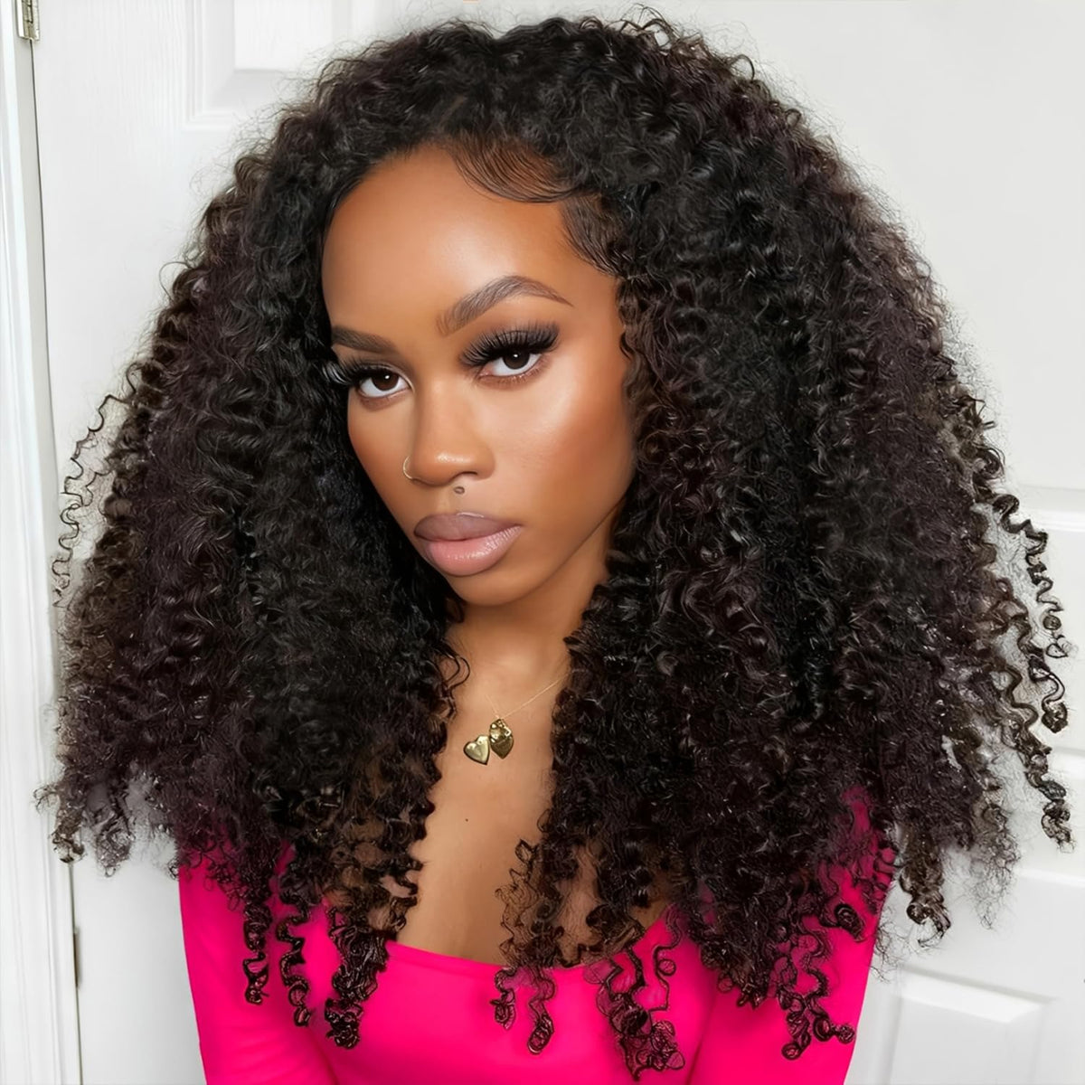 HOT STAR Burmese curly half wig clip-ins for instant volume.