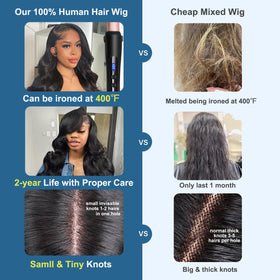 HOT STAR glueless lace front wig with adjustable straps for secure fit