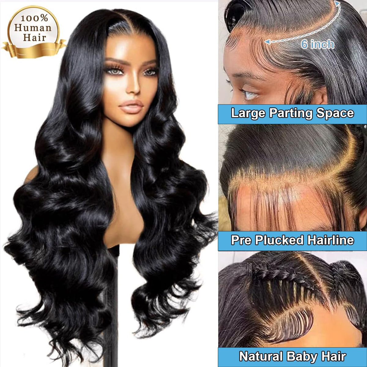Hot Star wig features a pre-plucked hairline and baby hairs for instant realism.