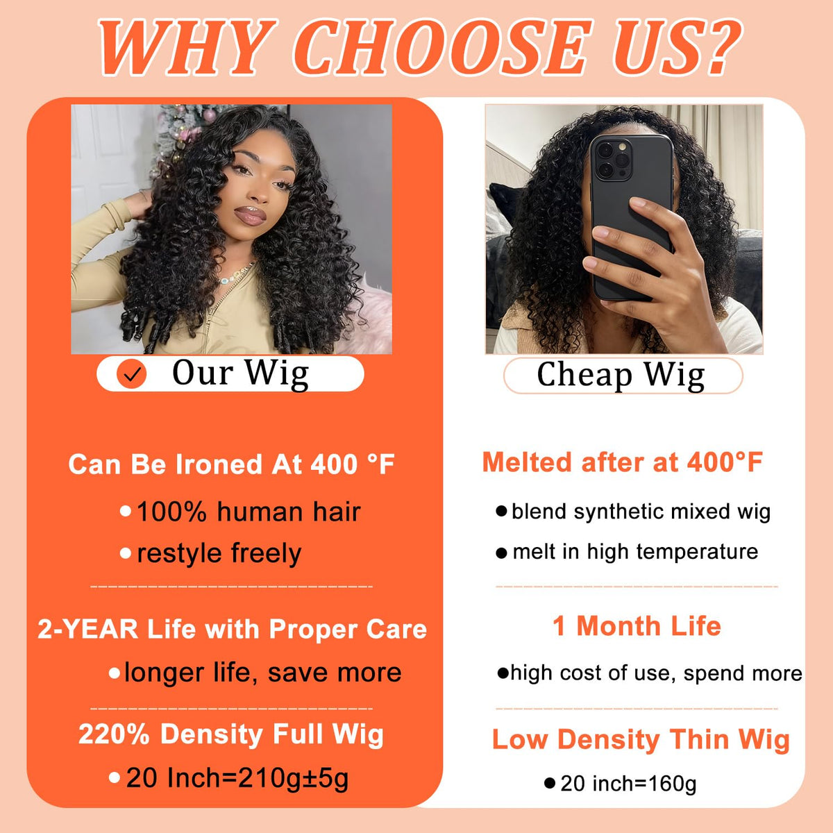 HOT STAR 20-inch Burmese curls for dramatic, natural movement.