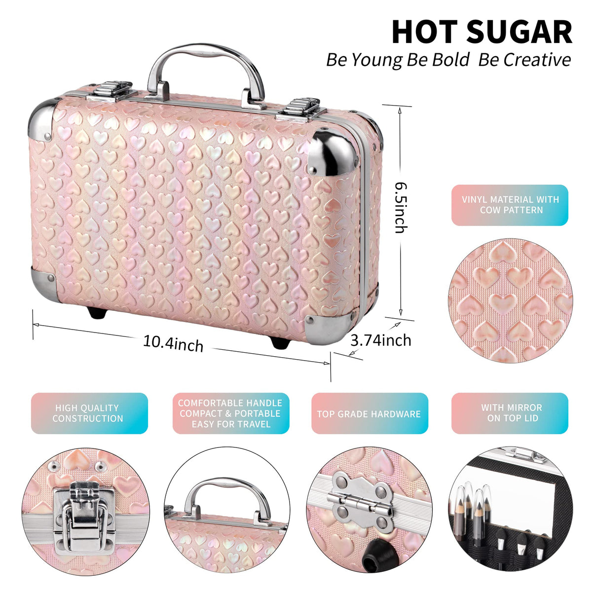 Hot Sugar All In One Makeup Set eye shadow palette close up for versatile looks.
