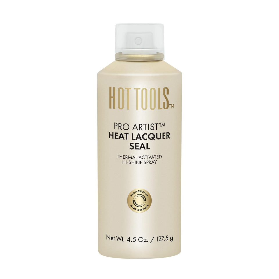 HOT TOOLS Heat Protectant bottle showing shine-boosting protection