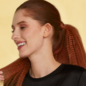 Hot Tools Pro Artist 24K Gold Crimping Iron 8 ft swivel cord in use